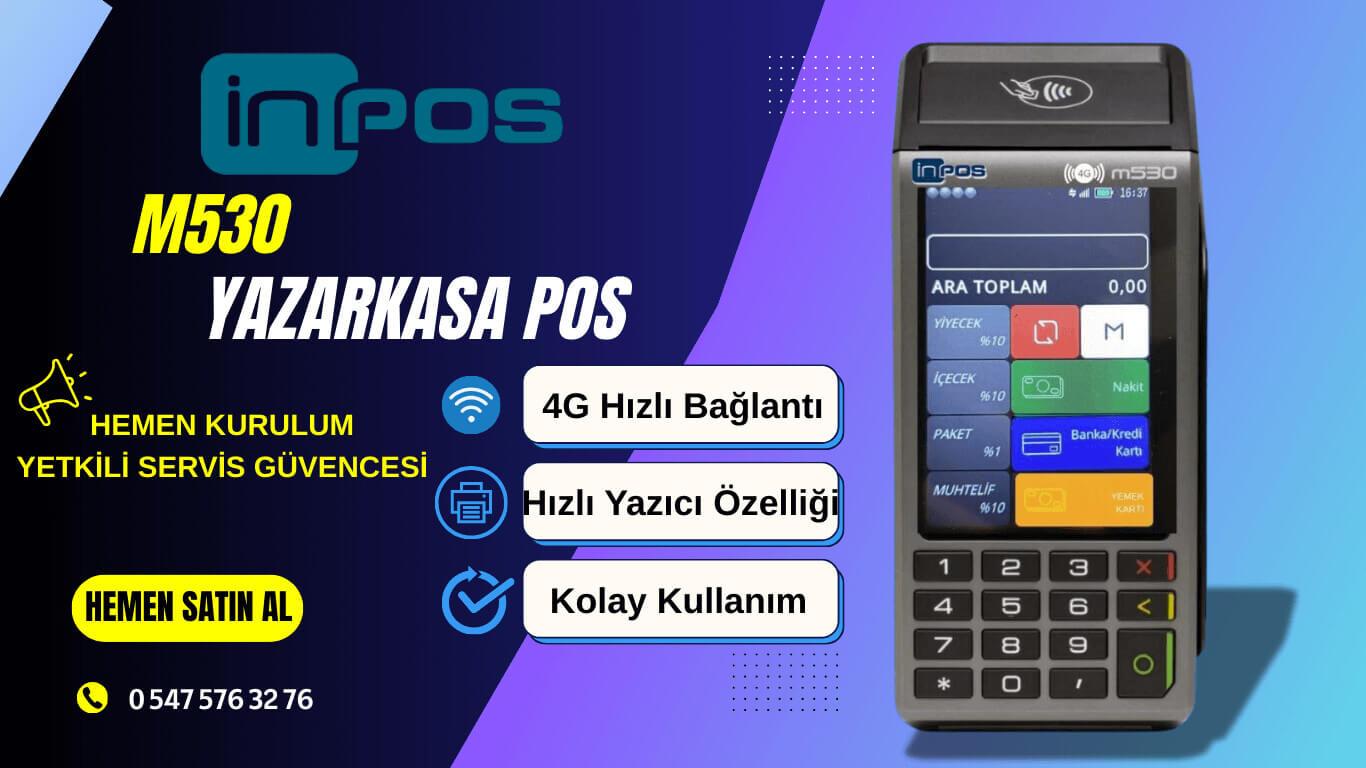 inpos, m530, yazarkasa, pos, acilyazarkasa