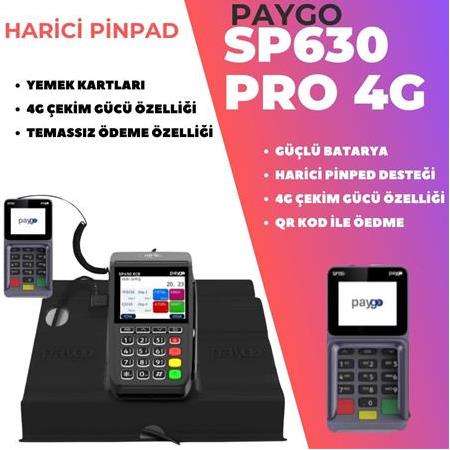 4G sabit paygo pro yazarkasa pos ve temassız sifre aleti stand( hızlı çekim hızlı yazıcı)