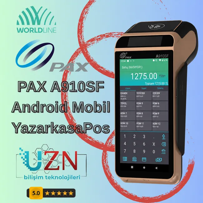 PAX A910SF Android Mobil YazarkasaPos