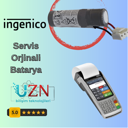 ingenico iWE280 Yazar Kasa Bataryası - Birebir Orijinal Servis Ürünü (Soketli Pil)