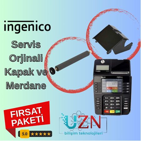 ingenico iDE280 Yazıcı Yenileme Seti (Kapak + Merdane) - Birebir Orijinal Servis Ürünü