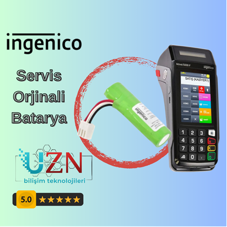 ingenico Move 5000F Uyumlu Batarya - Uzun Ömürlü Orijinal Servis Pili