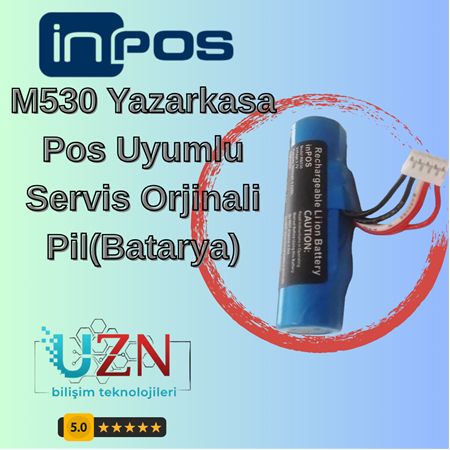 inpos M530 Yazar Kasa Bataryası - 1. Kalite Uzun Ömürlü Servis Pili