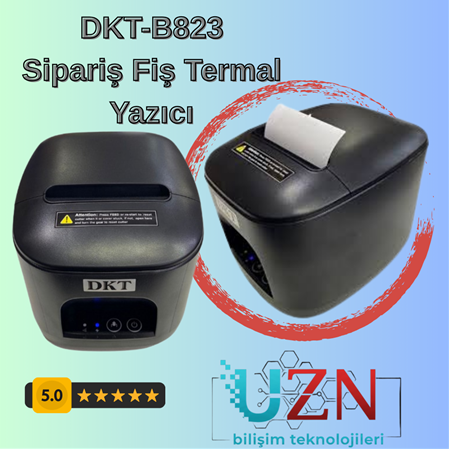 DKT-B823 Termal Fiş ve Adisyon Yazıcı - 80mm Otomatik Kesicili (Mürekkepsiz Baskı)
