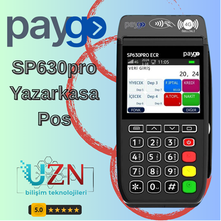 Paygo SP630 Pro Yeni Nesil Yazar Kasa POS - Temassız ve 4G Destekli
