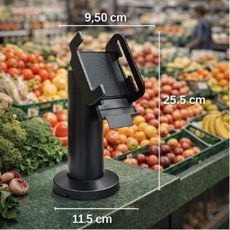Tüm Modellere Uyumlu Yazar Kasa POS Standı - Döner Başlıklı (Siyah / Beyaz Seçenekli)