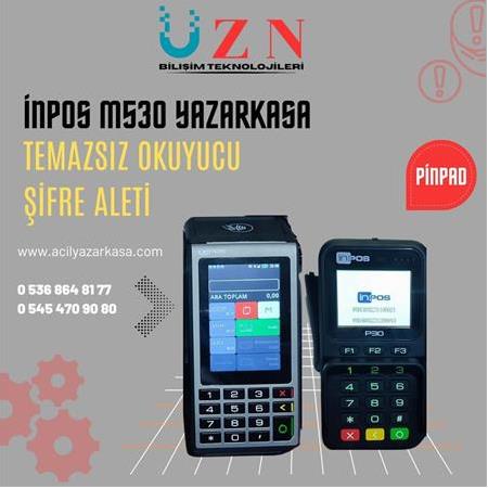 İnpos M530 sabit yazarkasa pos,çekmece, temasıssız sifre aleti hepsi dahil